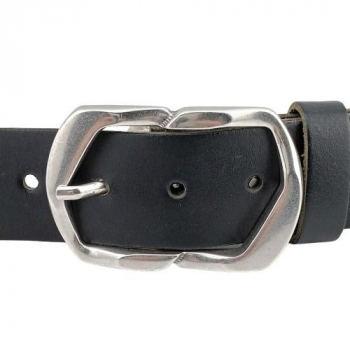 Preview: Design Belt Buckle Campo silver from Umjubelt - with belt