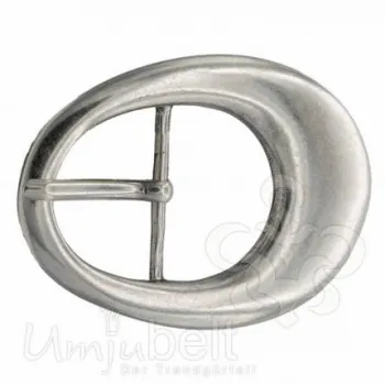 Design Gürtelschnalle Eggstyle silber von Umjubelt