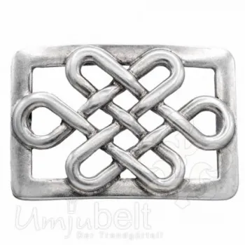 Design Gürtelschnalle Big Lines silber von Umjubelt