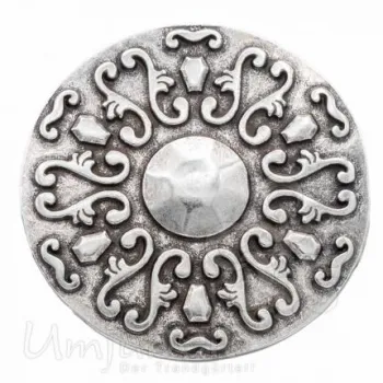 Design Gürtelschnalle Flower Point silber von Umjubelt