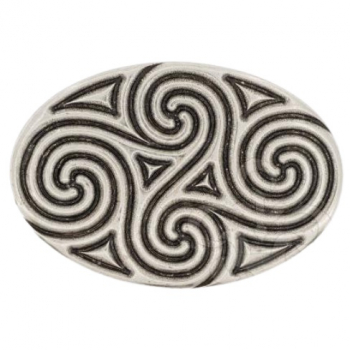 Design Belt Buckle Sandblast Triskele by Umjubelt