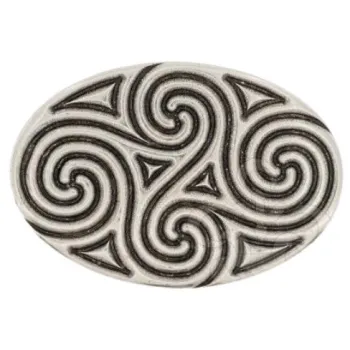 Design Gürtelschnalle Sandblast Triskele von Umjubelt