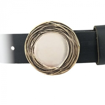 Design Gürtelschnalle Tangle gold von Umjubelt - am Gürtel