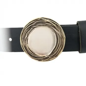 Design Belt Buckle Tangle gold from Umjubelt - with belt