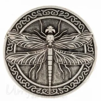 Design Gürtelschnalle Libelle silber von Umjubelt