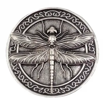 Design Gürtelschnalle Libelle silber von Umjubelt