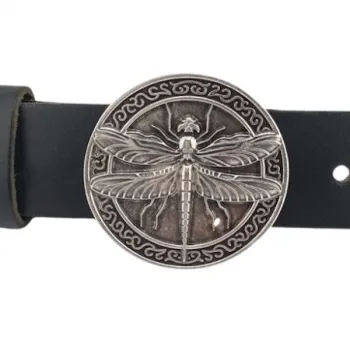Design Gürtelschnalle Libelle silber von Umjubelt - am Gürtel