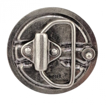 Preview: Design Gürtelschnalle Libelle silber von Umjubelt - hinten