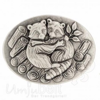 Design Belt Buckle Racoon Love from Umjubelt