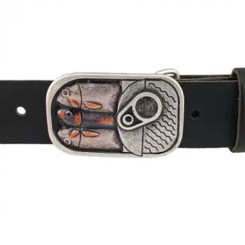 Design Belt Buckle Fishcan from Umjubelt - with belt