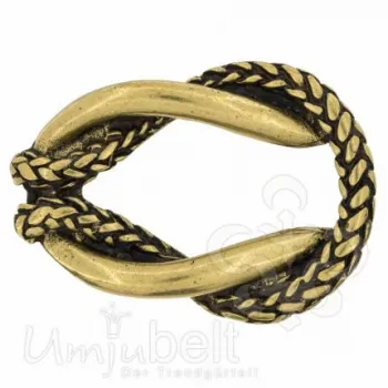 Design Gürtelschnalle Kordel gold von Umjubelt