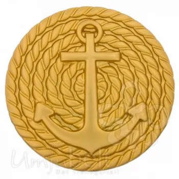 Design Gürtelschnalle Ankerseil in gold von Umjubelt