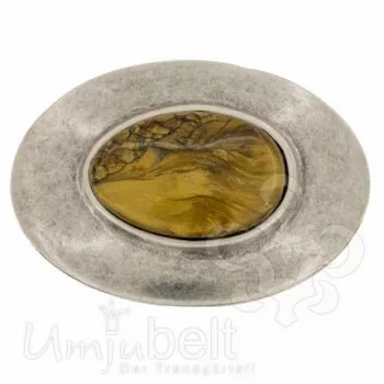 Design Gürtelschnalle Oval Stone silver Topaz von Umjubelt
