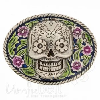 Design Gürtelschnalle Funky Skull von Umjubelt
