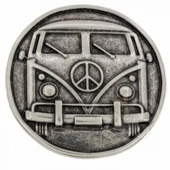 Design Belt Buckle Peace Camper Silver by Umjubelt