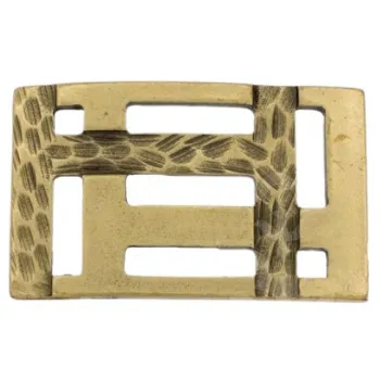 Design Gürtelschnalle Street Level Steps gold von Umjubelt