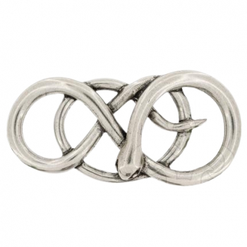 Design Belt Buckle Curly Snake silver by Umjubelt