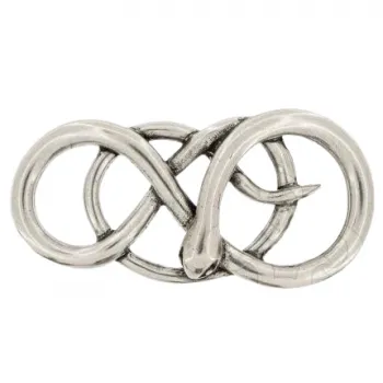 Design Gürtelschnalle Curly Snake silver von Umjubelt