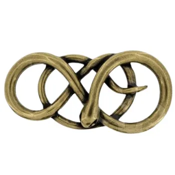 Design Gürtelschnalle Curly Snake gold von Umjubelt