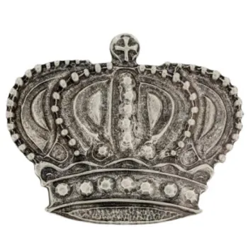 Design Gürtelschnalle Krone Silber von Umjubelt