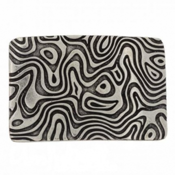 Design-Gürtelschnalle Muddy Silber von Umjubelt