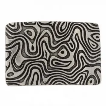 Design-Gürtelschnalle Muddy Silber von Umjubelt