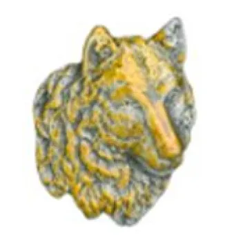 Anstecker Wolf