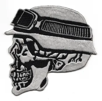 Aufnäher (Patch) Totenkopf mit Helm
