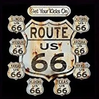 T-Shirt Route 66 Straßenschilder