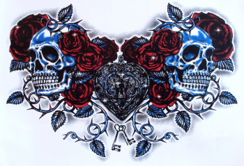 T-Shirt Skull with Roses