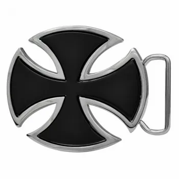 Gürtelschnalle Chopperkreuz schwarz | Eisernes Kreuz