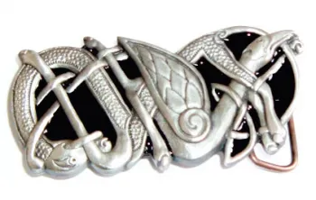Gürtelschnalle Keltischer Drachen mit Flügel