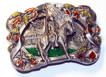 Belt Buckle Cavalry with rider