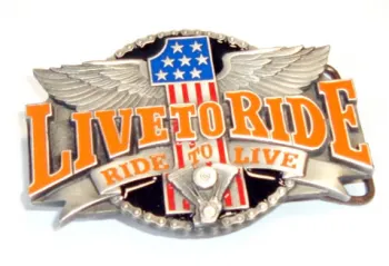 Belt Buckle Live to Ride