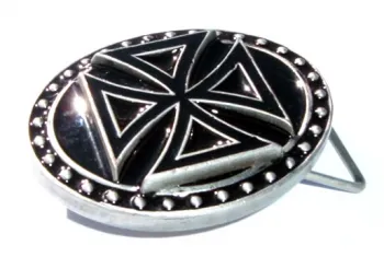 Belt Buckle Chopper Cross oval | Iron Cross