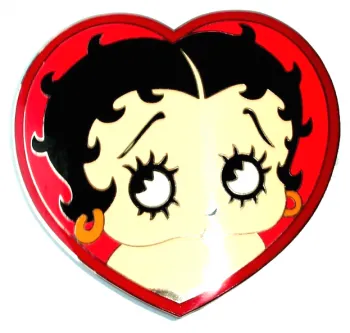Gürtelschnalle Betty Boop Herz