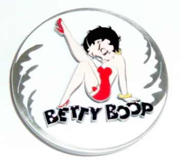 Gürtelschnalle Betty Boop rund