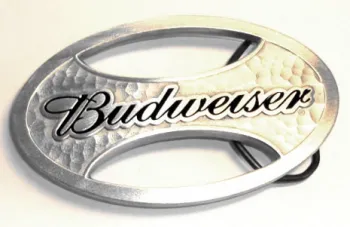 Gürtelschnalle Budweiser oval