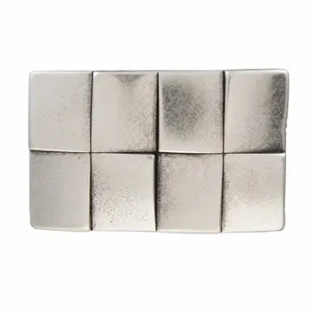 Chessboard Silver design belt buckle by Umjubelt