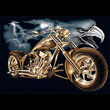 Biker T-Shirt Adler Bike,Gr S,M,Western Indianer Rocker Triker Chopper Motorrad 