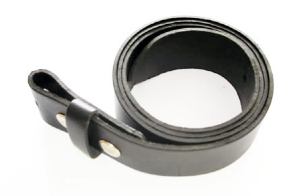 90 cm Wechsel-Gürtel Ledergürtel Buckle schwarz mit Druckknopf Belt #001 
