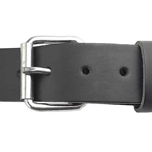 Roller Buckle, nickel-plated, 5 x 5 cm, silver with belt