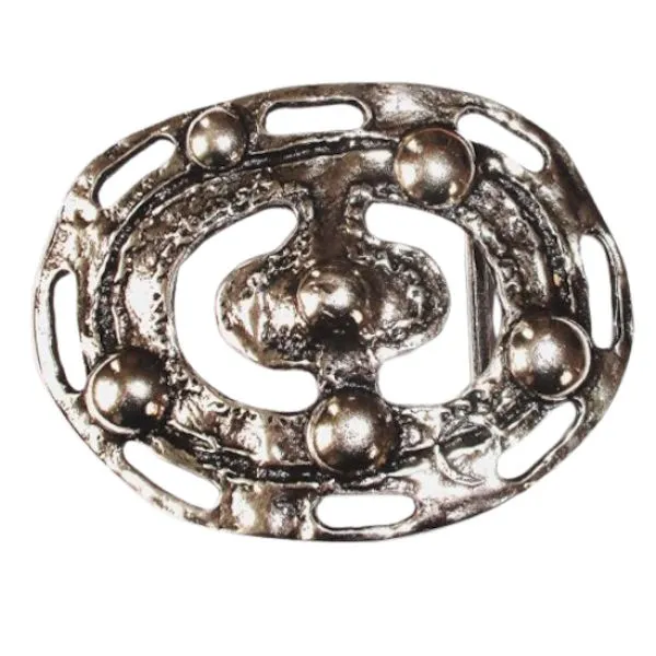 Design Belt Buckle Balls abstract - Made in Italy - frontview Design Belt Buckle Balls abstract - Made in Italy - frontview