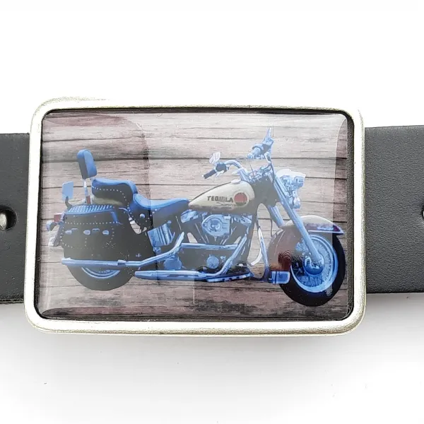 Custom Photo Belt Buckle Rectangle with belt