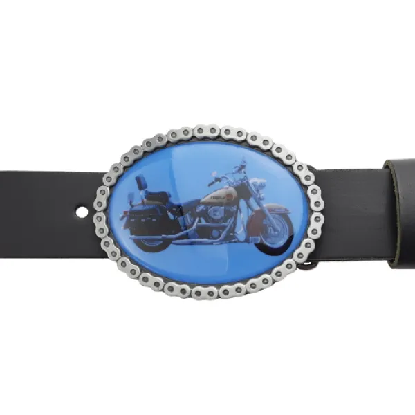 Individuelle Foto Gürtelschnalle Oval Kette mit Gürtel