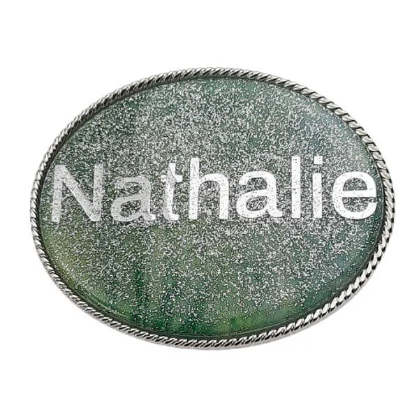 Individuelle Gürtelschnalle mit Namen