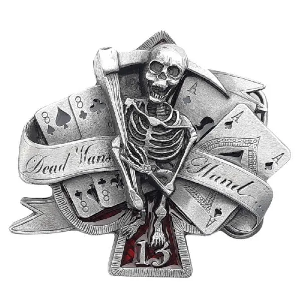 Belt Buckle Dead Mans Hand