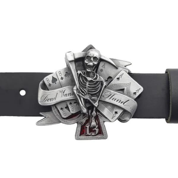 Belt Buckle Dead Mans Hand
