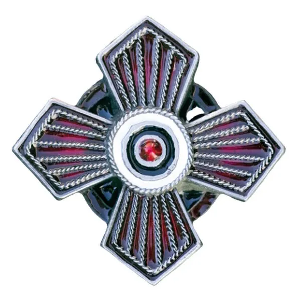 Gürtelschnalle Kreuz schwer