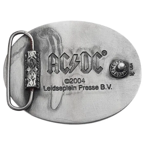 Gürtelschnalle AC/DC Rückseite